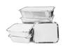 GG Food Storage Containers 750ml (50qty) Disposable Aluminium Foil Containers with Lid for Takeaway Fast Food Packaging view 1