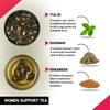 TEACURRY Women Support Tea - 1 Month, 100 gms - Spearmint, Asparagus, Shatavari, Nettle - Helps with Hormonal Balance, Tubal Blockage, Fibroids and Menopause (100 Grams | 1 Month Pack) view 4