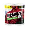 Brawny Tear-A-Square Paper Towels, 2 Double Rolls = 4 Regular Rolls view 1