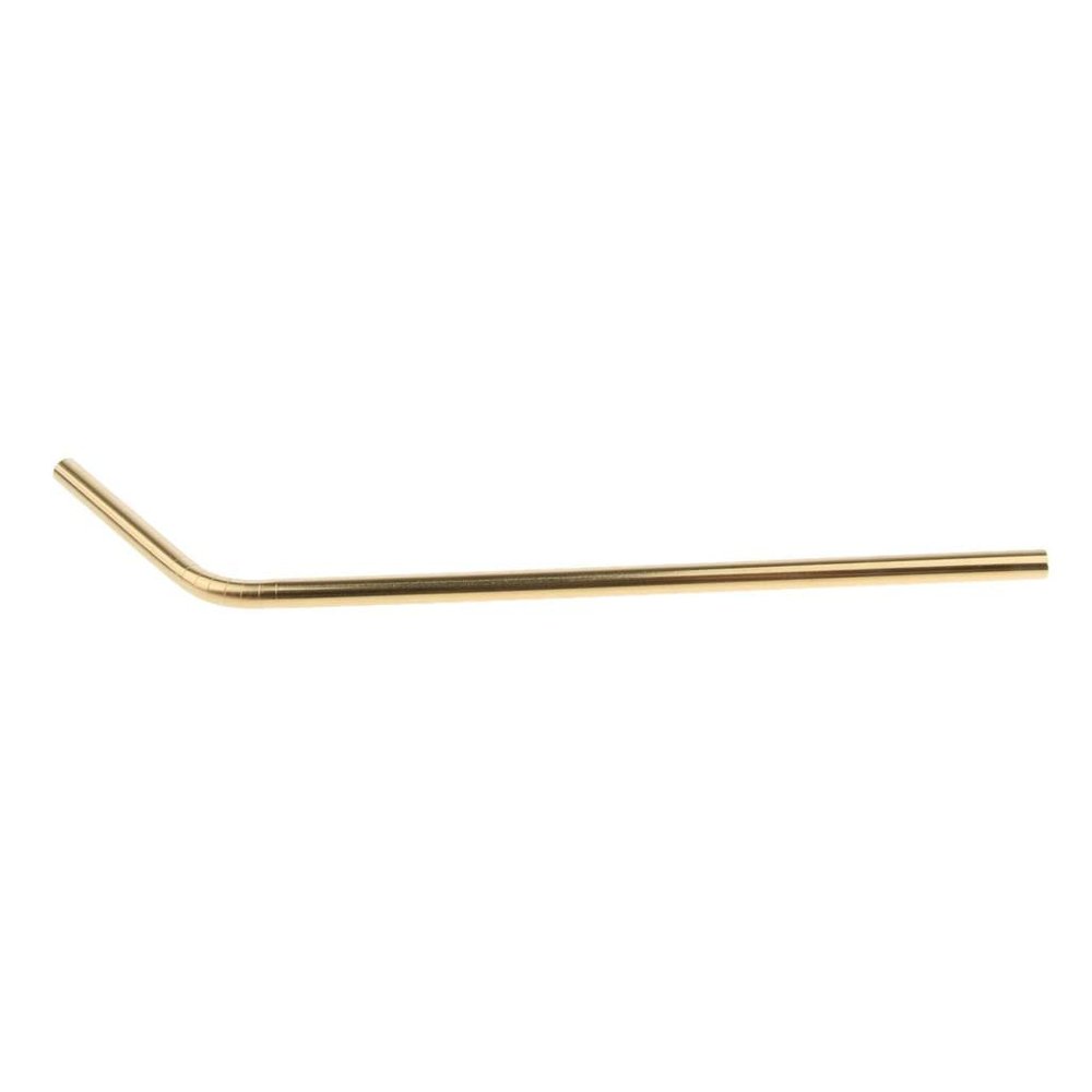 EXPORA 10 Pieces Reusable Metal Stainless Steel Drinking Straws Curved Gold