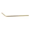 EXPORA 10 Pieces Reusable Metal Stainless Steel Drinking Straws Curved Gold view 1