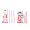 Plush Foldable Razor for Women + Flawless Razor Combo Pack of 6 (3 * 2) | Reusable Razors for Face, Upperlips, Forehead, Sideburns and Eyebrow | Painless and Instant Hair Removal at Home view 1