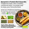 BANAMIN Instant High-Protein Dosa Mix (180g x 2) | Gluten-Free, Low GI, No Rice, No Fermentation | Diabetic Friendly | Preservative-Free | Vegan Superfood view 3