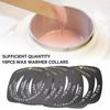 10pcs Wax Warmer Collar, Professional Wax Heater Protective Ring, Wax Warmer Clean Collars Wax Machine Accessories for Most Standard Size Wax Heaters (Square) view 4