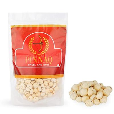 PINNAQ Premium Phool Makhana, Fox Nut Organic Makhana Fox Nuts Handpicked, Phool Makhana Crispy and Large in Size - 750gm