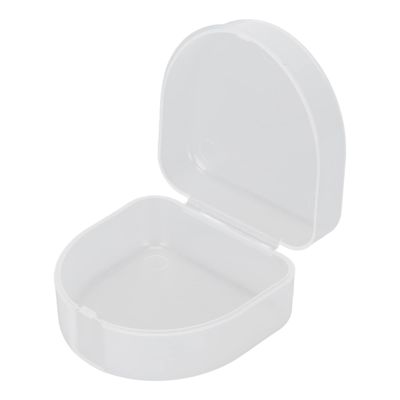 Denture Retainer Box, Keep Cleaning Dust Proof Portable Size Locking Tightly Snap on Protective Waterproof Mouthguard Container Box for Outdoor Use