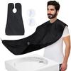 Beard Trimmer Catcher, Stcorps7 Beard Bib Apron for Men, Beard Catcher for Shaving, Beard Hair Catcher, Beard Bib, Best Gifts for Men (Black) view 1