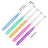 EasyHonor Braces Brush ,Interdental Brush Toothpick, Dental Tooth Flossing Head, Oral Dental Hygiene Flosser ,Toothpick Cleaners, Tooth Cleaning Tools(5Colors,75pcs) view 2