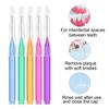 EasyHonor Braces Brush ,Interdental Brush Toothpick, Dental Tooth Flossing Head, Oral Dental Hygiene Flosser ,Toothpick Cleaners, Tooth Cleaning Tools(5Colors,75pcs) view 4