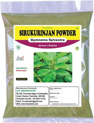 3V PRODUCTS Sirukurinjan Powder 1Kg | Gurmar | Gymnema Sylvestre | Podapatri | Gudmar | Madhunashini