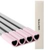 The best MOON Heart Shaped Stainless Steel Reusable Metal Straws with Pink Silicone tips (Set of 4 straws) for Valentines day Christmas Birthday gift view 1
