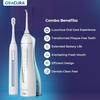 ORACURA Daily Pro Combo OC200 Smart PLUS Water Flosser White & SB300 Sonic Smart Electric Rechargeable Toothbrush Blue view 2