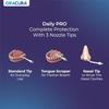 ORACURA Daily Pro Combo OC200 Smart PLUS Water Flosser White & SB300 Sonic Smart Electric Rechargeable Toothbrush Blue view 4