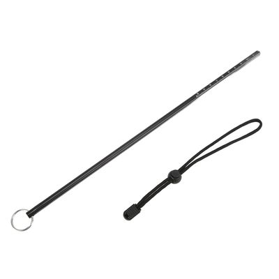 Diving Stick, Practical Portable Diving Kit Long Service Life for Diving(Black Rod + Black Hand Strap)