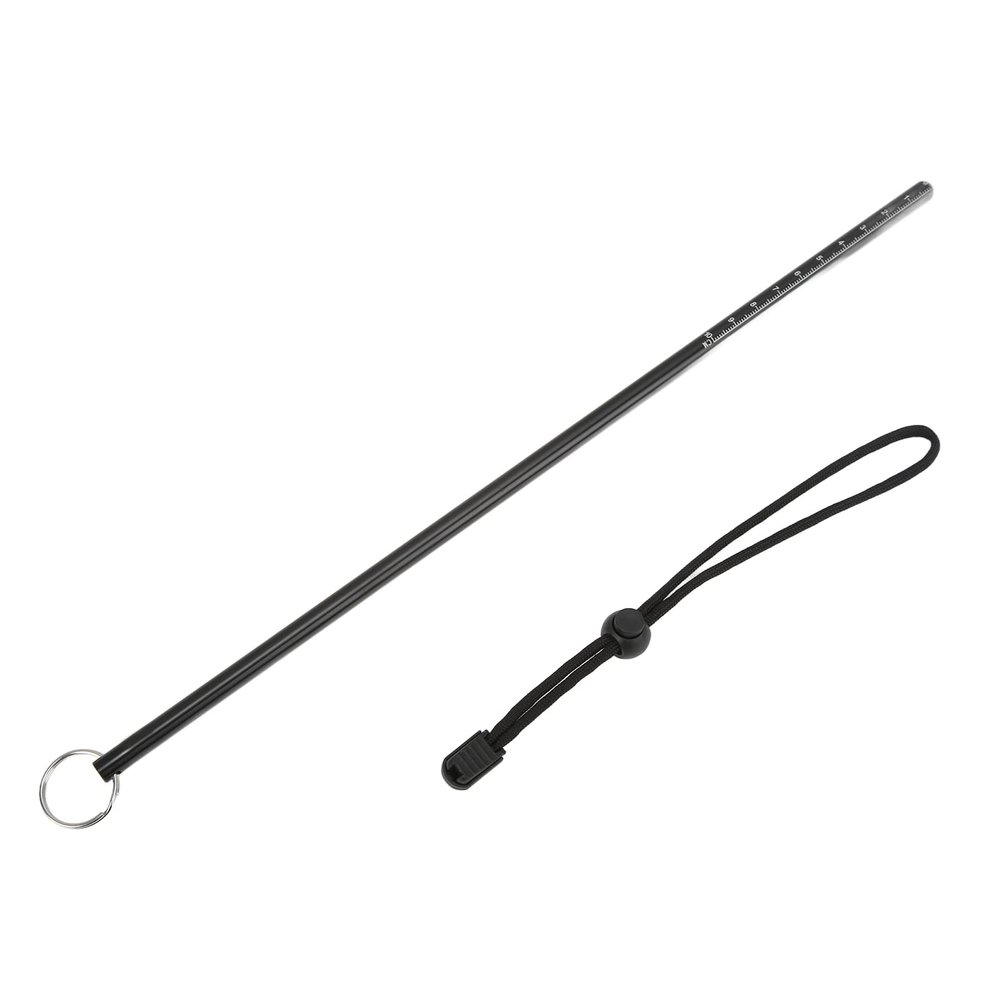 Diving Stick, Practical Portable Diving Kit Long Service Life for Diving(Black Rod + Black Hand Strap)