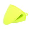 Pot Pinch Mitts, Finger Protection Bright Color Flexible Silicone Professional Compact Portable Heat Resistant Pinch Mitts for Depilatory Wax Pot(green) view 1