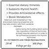 BIO-NUTRI SELENIUM + IODINE + MOLYBDENUM - 100 Servings - for thyroid gland and antioxidant functioning (Bottle with Plug and Fliptop cap). view 3