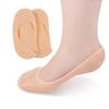 Anti crack full length silicone gel moisturizing heel pad socks for Foot-Care heel cracks Foot Protector Cracked Feet, Heel Pad for Heel pain relief for Men and Women (Beige, Free Size) 1 Pair view 1