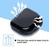 Retainer Case with Vent Holes, 6 Pcs Case, Durable & Similar Mouth Guard Case for Black, White, Yellow, Light Purple, Pink and Blue - Tight Snap Lock, Easy to Use view 3