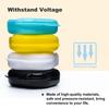 Retainer Case with Vent Holes, 6 Pcs Case, Durable & Similar Mouth Guard Case for Black, White, Yellow, Light Purple, Pink and Blue - Tight Snap Lock, Easy to Use view 4