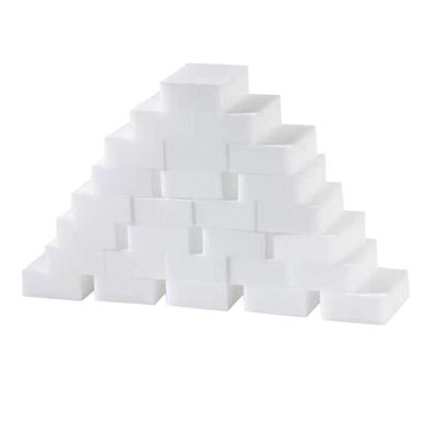 Cabilock 50pcs Household Cleaning Sponge Cleaning Pads Kitchen Cleaning Sponge Brush Washing up Sponge Bubble Foam Dishwashing Sponge Pad Sponge Block high Density White