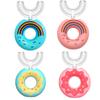 DC DECORIO- A UNIQUE PRODUCT RANGE Dc Decorio Tooth Brush Head 360 Degree Cleansing U Shaped Manual Toothbrush For Kids Baby (Rainbow+Donut(4Pc)),Assorted view 1