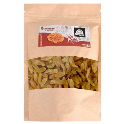 Avlokan Natural Quality Super Fresh Raisin Kishmish Seedless|Manages Strong Bones | Digestion, (Pack of 1 X 250G)