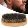 Beard Beauty Brush, Comfortable Small Bamboo Massage Beard Brush for Men and Women view 2