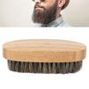 Beard Beauty Brush, Comfortable Small Bamboo Massage Beard Brush for Men and Women view 4
