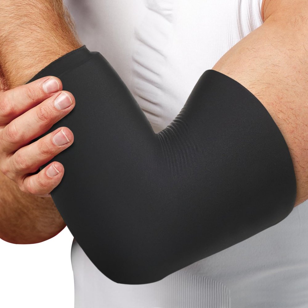 AllSett Health Hot and Cold Compression Ice Pack Sleeve (360 Coverage) | Pain Relief Support for Joints and Muscles, Freeze Sleeve for Knee, Elbow, Legs, Arm Large