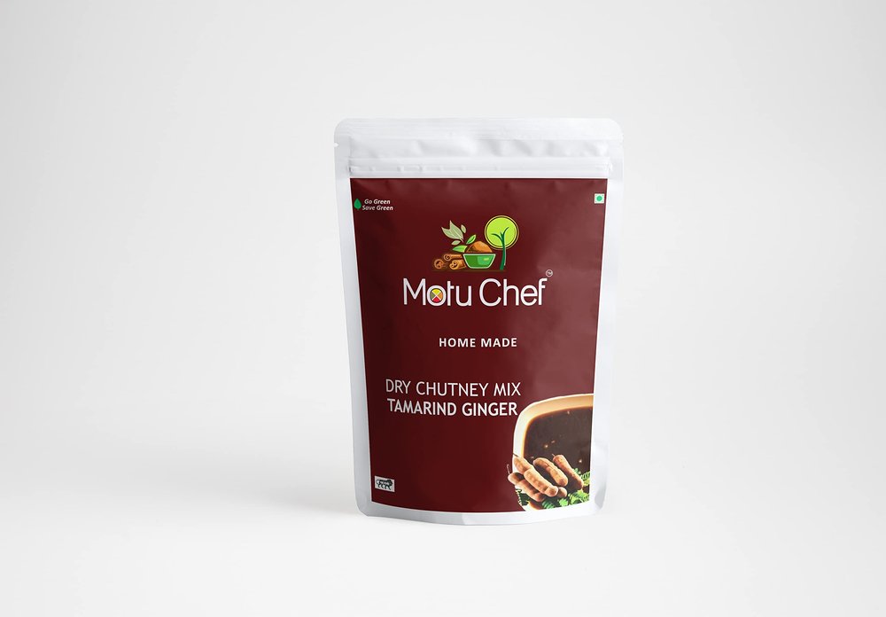 Motu Chef Tamarind Ginger Chutney Dry Mix (Imli Saunth Chutney Mix) Ready to Use 50 Grams