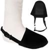 2 Pack Cast Socks Toe Cover for Leg, Ankle or Foot Cast, Non Slip Toe Cover for Casted Foot Protector Closed Broken Toe Keep Warm, Black, Large view 1