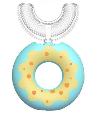 DC DECORIO- A UNIQUE PRODUCT RANGE Dc Decorio Tooth Brush Head 360 Degree Cleansing U Shaped Toothbrush For Kids Baby (Donut-Blue), Manual, Pack of 1