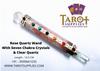 AB Traders Tarot Supplies-Rose Quartz Healing Wand With Seven Chakra And Clear Quartz-14.5Cm Approx view 2