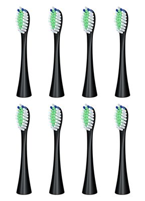 8-Pack of Toothbrush Replacement Heads for CRKIOB C1 Series (Black)
