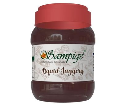 Sampige Liquid Jaggery |Joni Bella| Liquid Jaggery-Sugarcane | Jaggery Syrup Bella Liquid Jaggery(900g) Joni Bella