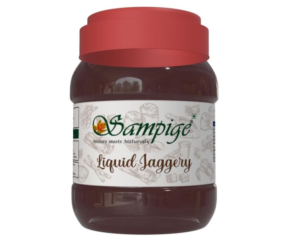 Sampige Liquid Jaggery |Joni Bella| Liquid Jaggery-Sugarcane | Jaggery Syrup Bella Liquid Jaggery(900g) Joni Bella