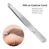 Eyebrow Clips, Durable Safe Eyebrow Tweezers, Travel Home for Makeup Eyebrows view 3