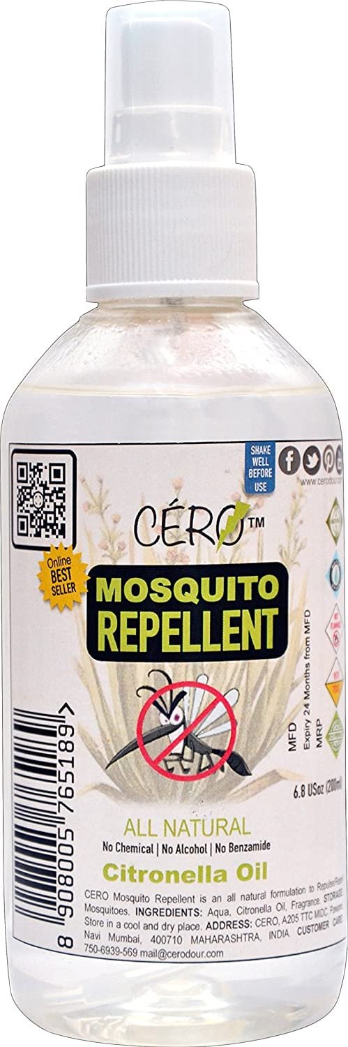 CERO Herbal 100% Natural Mosquito Guard (199ml)