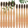 Mini Storify Truly Organic Neem Manual Toothbrush-Pack Of 6 Kids + 6 Adult, Charcoal Activated Soft Bristles, Biodegradable, Eco-Friendly, Wooden Brush view 1