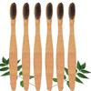 Mini Storify Truly Organic Neem Manual Toothbrush-Pack Of 6 Kids Charcoal Activated Soft Bristles, Biodegradable, Eco-Friendly, Wooden Brush view 1