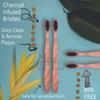 Mini Storify Truly Organic Neem Manual Toothbrush-Pack Of 1 Kids, Charcoal Activated Soft Bristles, Biodegradable, Eco-Friendly, Wooden Brush view 3