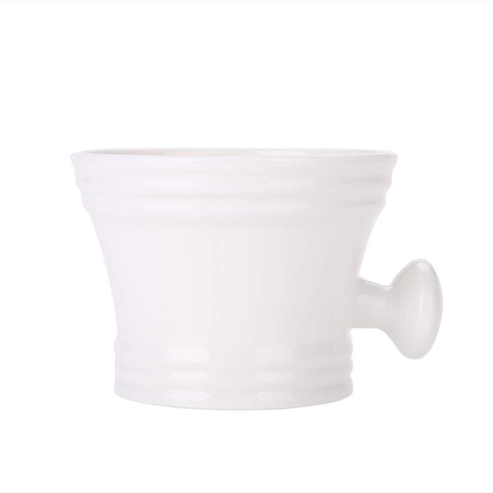 Men Shaving Bowl, Convenient To Use Durable Easy To Clean Shaving Bowl for Room for Men(white)