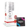 Skore Nothing Thinnest Condoms | Flavored Strawberry with Disposal Pouches | pack of 1 | 10's each view 1