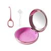 Solid Orthodontic Retainer Case Aligner and Retainer Case with Special Magnetic Closure 1 Pcs Retainer Case +1 Pcs Aligner Remover Hook +1Pcs Brush (Pink) view 1