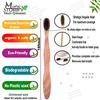 Mini Storify Truly Organic Neem Toothbrush - Pack of 8 Adult, Charcoal Activated Soft Bristles, Biodegradable, Eco-friendly, wooden brush view 2