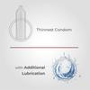 Skore Nothing Thinnest Condoms | Chocolate Flavored With Disposal Pouches | Pack of 1 | 10's each view 3