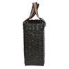 Sonas Creation PAPERUS Re-usable SMALL Dark Brown Carry Bag | Shopping Bag | Handbag | Tiffin Basket | Lunch Bag, Eco-friendly Handmade of Paper Ropes 11 In Tall 10 In Length 5 In Wide Base view 4
