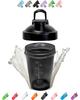 Blender Shaker Bottle with Classic Loop Top& Stainless Whisk Ball-Classic Shaker Bottle Perfect for Protein Shakes and Pre Workout-16oz (Black) view 1