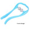Hand Roller Neck Massage, Neck Shoulder Self Massager Exquisite Design Simple Operation Fit Human Curve for Neck for Hand for Shoulder(blue) view 2